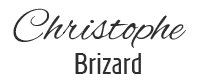 Logo Christophe Brizard : Identité Visuelle Elégante Logo Christophe Brizard avec prénom en écriture cursive élégante et nom en police sans-serif sobre et moderne.